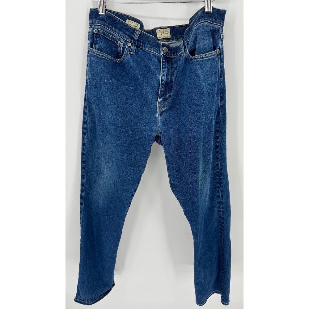 J.Crew Mens 770 Straight-Fit Medium Wash Denim Jeans Size 34